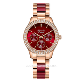 Alexandre Christie Passion AC 2914 BF Ladies Red Dual Tone Stainless Steel Ceramic Strap